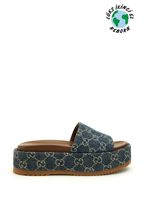Beymen Reborn Mavi Beymen Reborn Gucci Kadın Terlik