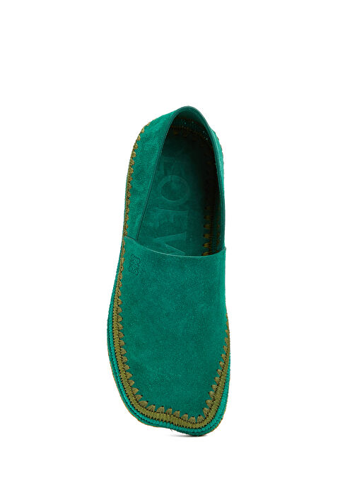 x Paula's Ibiza Yeşil Erkek Deri Espadril - Görsel 5