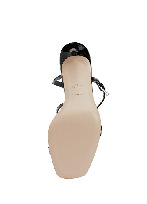 Siyah Kadın Rugan Sandalet - Görsel 11