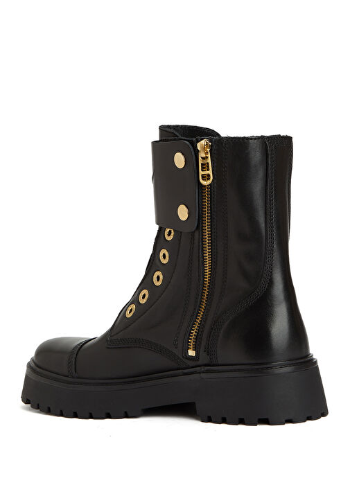 Siyah Kadın Deri Bot - Görsel 4