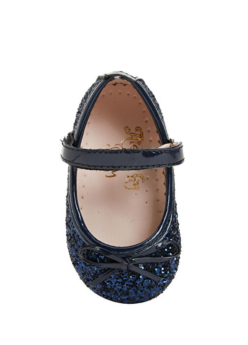 Lacivert Kız Bebek Deri Ayakkabı - Görsel 5