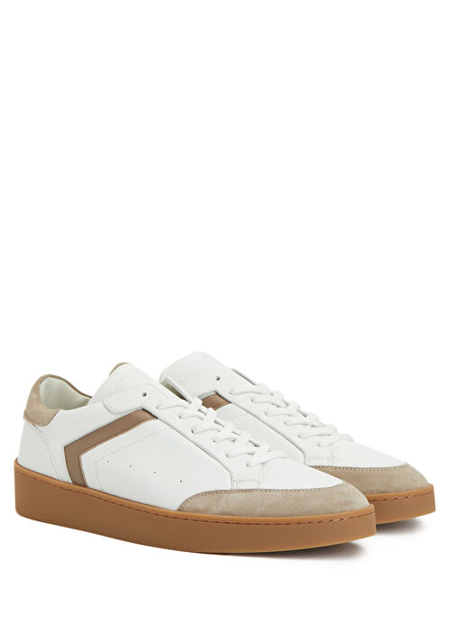 Canali Beyaz Canali Deri Erkek Sneaker