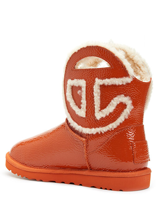 X Telfar Logo Mini Crinkle Kadın Deri Bot - Görsel 4