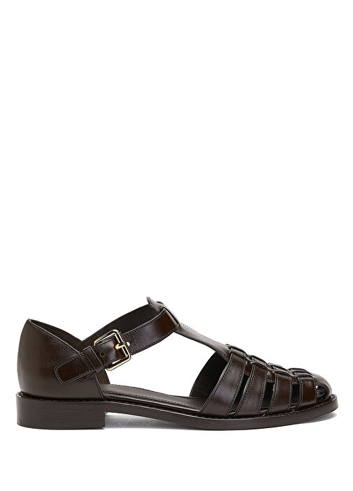 Church's Koyu Kahverengi Church's Deri Kadın Sandalet