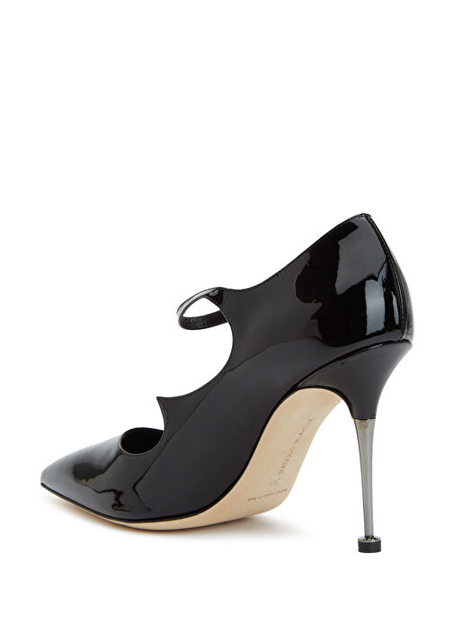 Manolo Blahnik Manolo Blahnik Delfi Siyah Deri Topuklu Ayakkabı Basketbol Ayakkabıları | Beymen Siyah - 4. görsel