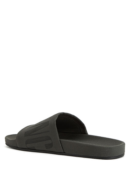 Füme Logo Baskılı Erkek Terlik - Görsel 4