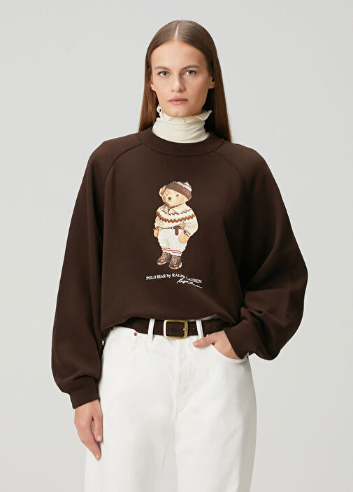 Polo Ralph Lauren Koyu Kahverengi Kadın Polo Bear Kahverengi