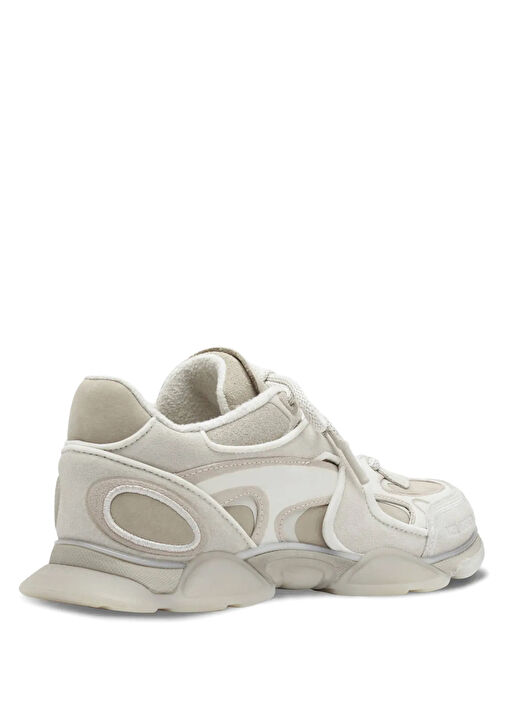 Eris Bej Beyaz Kadın Deri Sneaker - Görsel 4