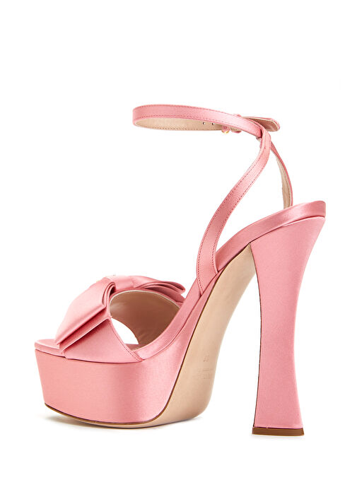 Pembe Fiyonk Detaylı Kadın Sandalet - Görsel 4