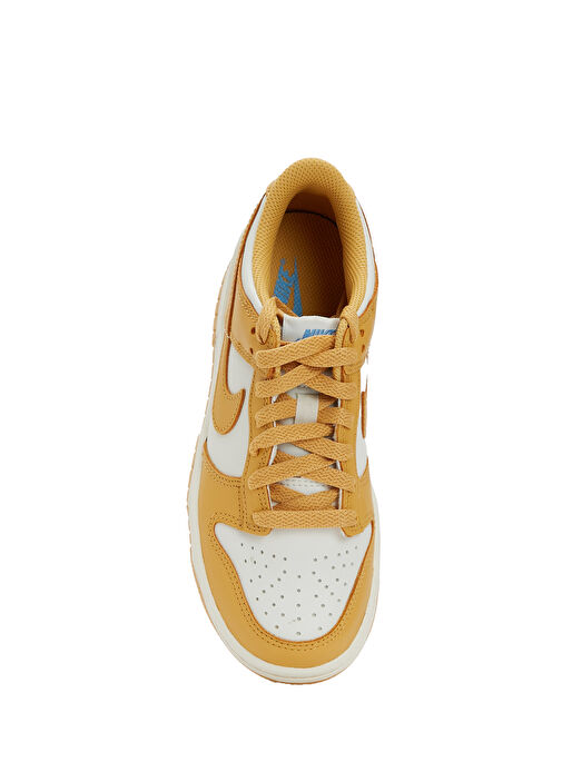 Dunk Low Gold Beyaz Erkek Çocuk Deri Sneaker - Görsel 9