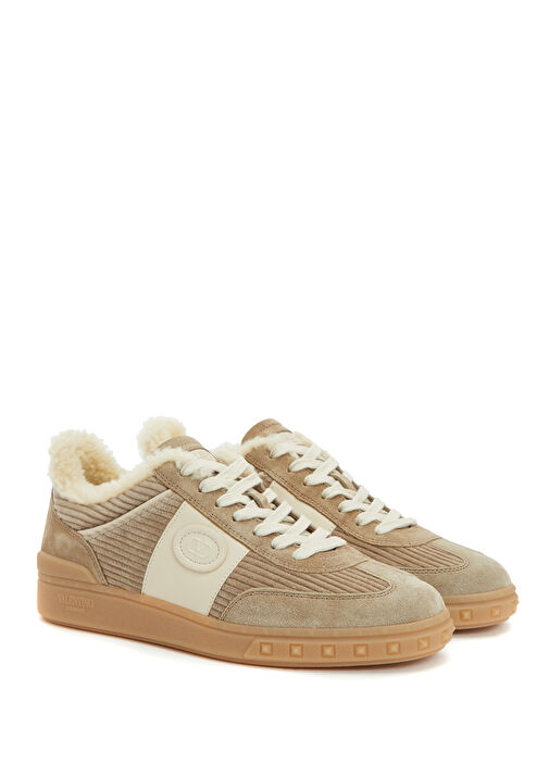 Vizon Kadın Deri Sneaker - Görsel 3