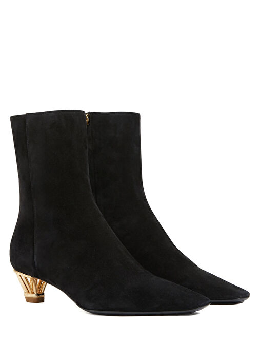 Ferragamo Siyah Ferragamo Deri Kadın Bot