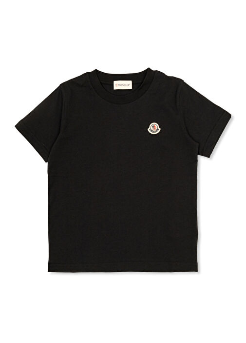 Moncler - Siyah Erkek Çocuk T-shirt - Siyah