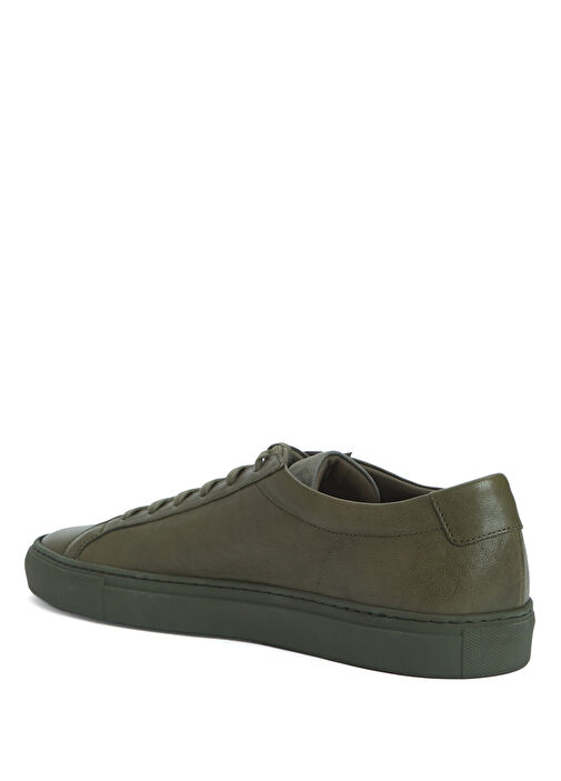 Haki Erkek Deri Sneaker - Görsel 4