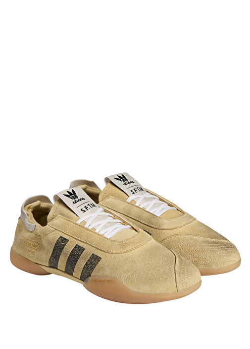 Taekwondo Me Bej Erkek Deri Sneaker - Görsel 3