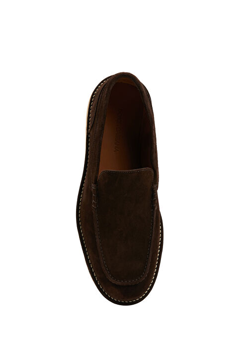 Kahverengi Erkek Deri Loafer - Görsel 5