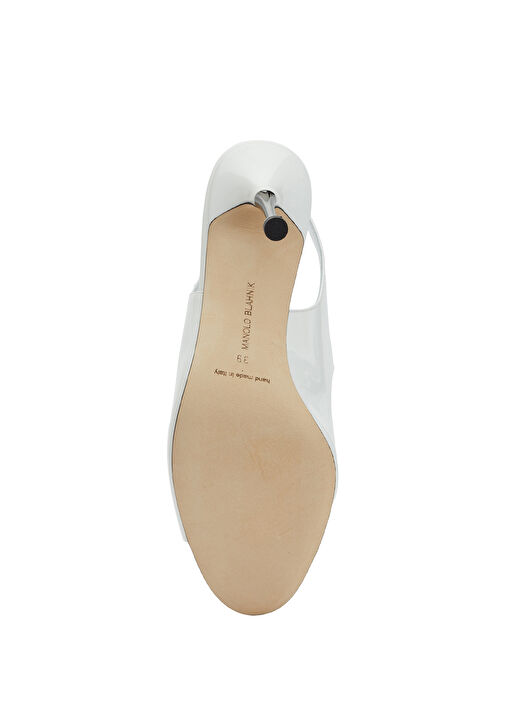 Manolo Blahnik Manolo Blahnik Minza Beyaz Kadın Deri Sandalet Sandalet & Terlik | Beymen Beyaz - 6. görsel