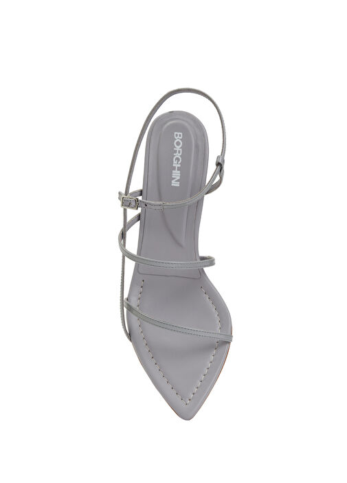 Gia 26 Gri Kadın Deri Sandalet - Görsel 5