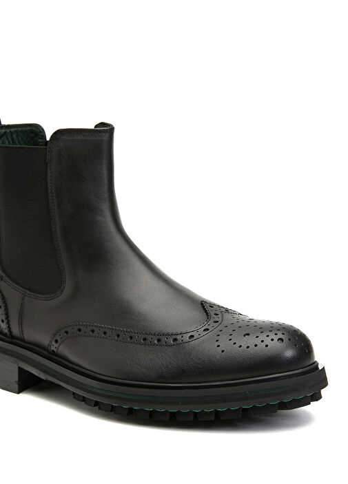 Siyah Erkek Deri Bot - Görsel 7