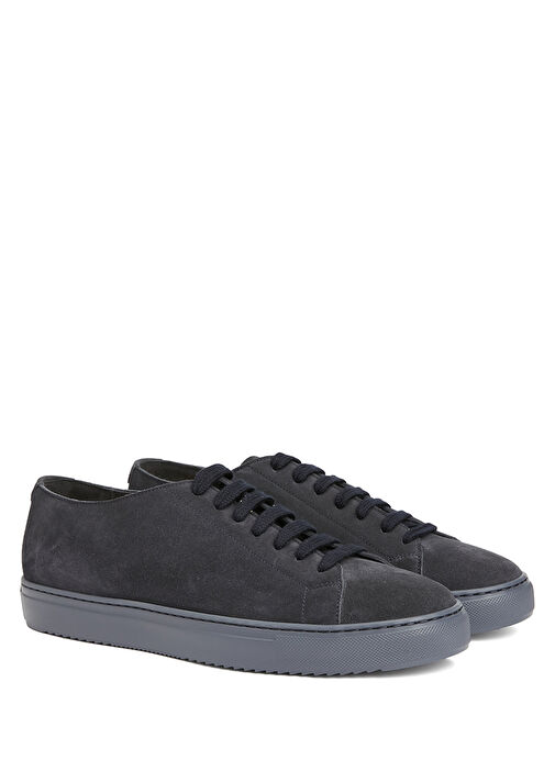 Lacivert Erkek Süet Sneaker - Görsel 3