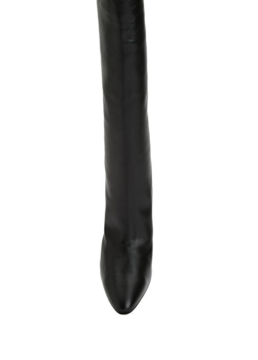 Siyah Kadın Deri Çizme - Görsel 5