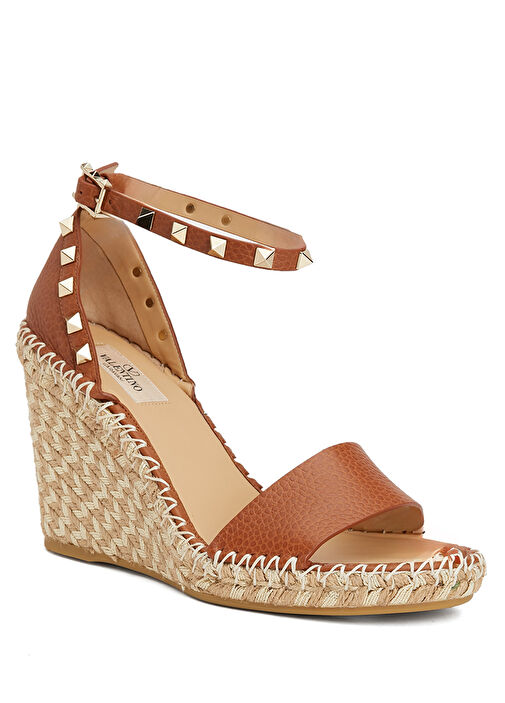 Kahverengi Kadın Deri Espadril - Görsel 3