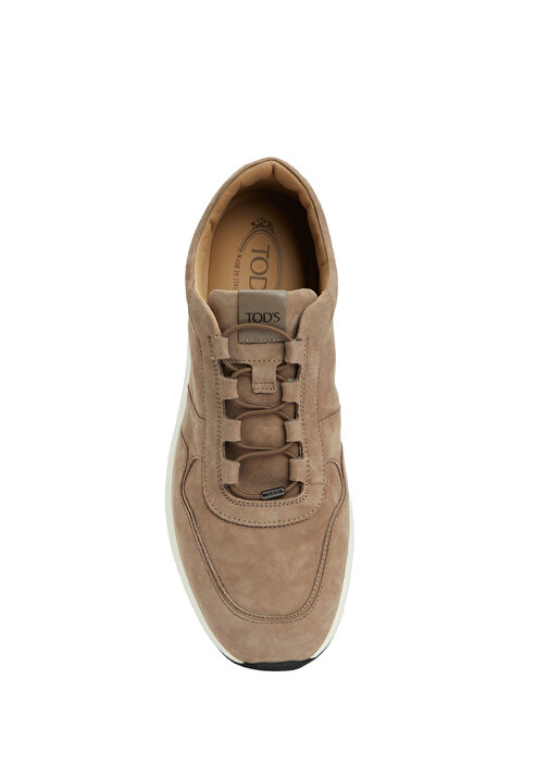Açık Kahverengi Erkek Deri Sneaker - Görsel 5