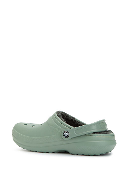 Classic Lined Haki Kadın Terlik - Görsel 4