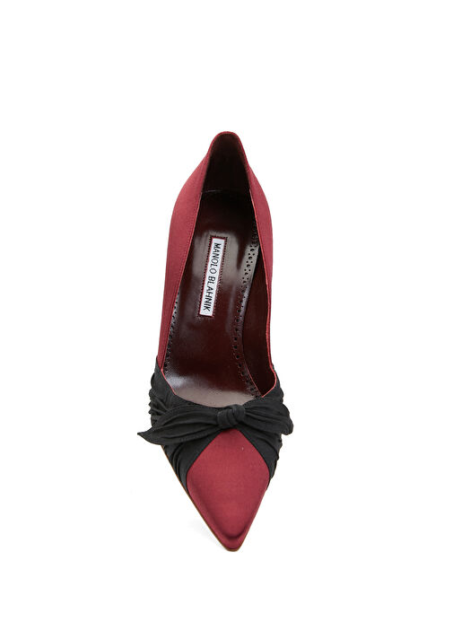Bordo Siyah Stiletto - Görsel 5