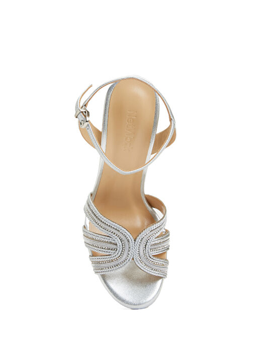 Network Network Silver Gümüş Rengi Kadın Deri Sandalet Sandalet & Terlik | Beymen Gümüş - 5. görsel