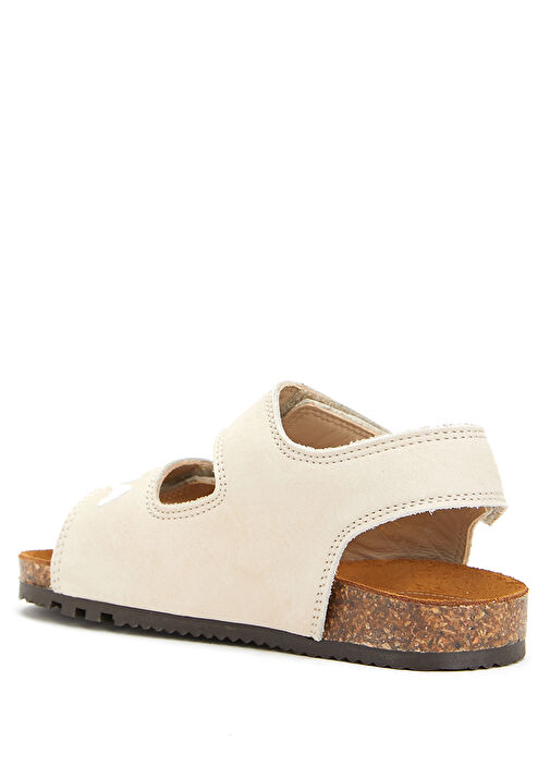 Bej Erkek Çocuk Deri Sandalet - Görsel 4