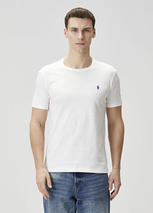 White Polo Ralph Lauren White Men White Logo Detailed T