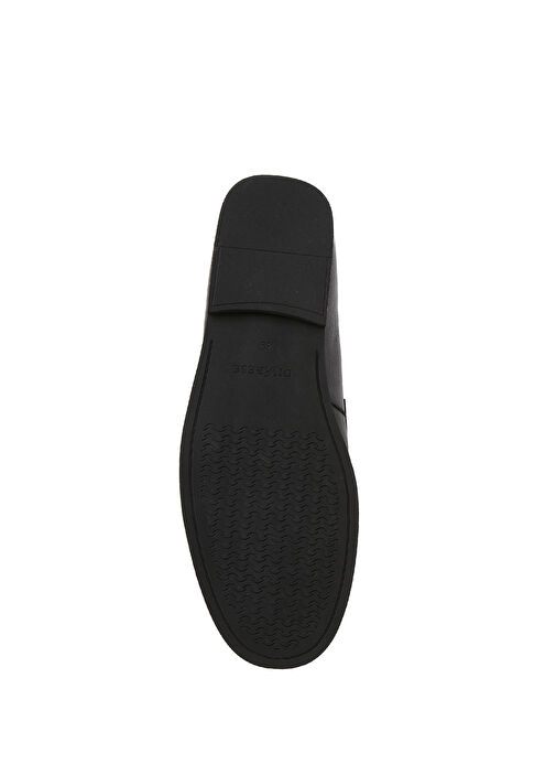 Siyah Kadın Deri Loafer - Görsel 6