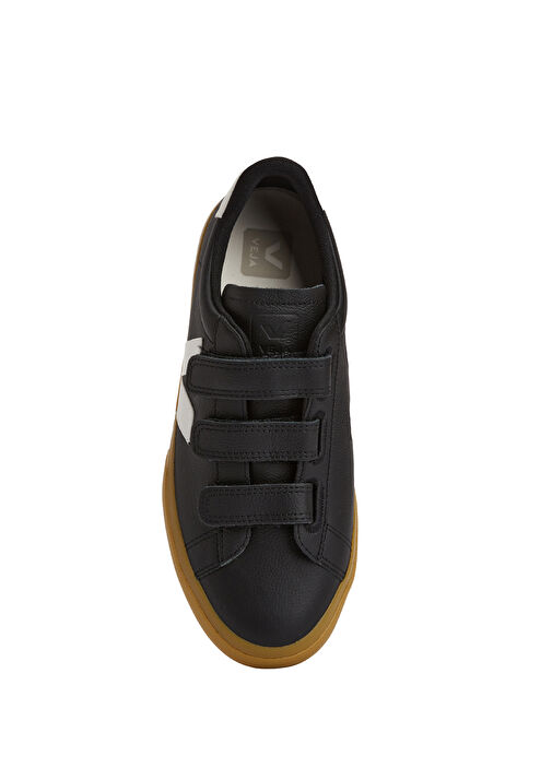 Recife Logo Chromefree Siyah Kadın Deri Sneaker - Görsel 5