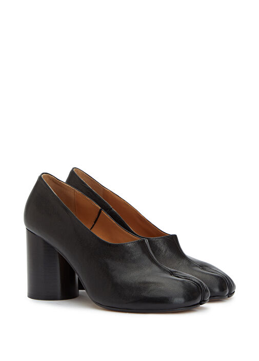 Maison Margiela Maison Margiela Tabi Siyah Deri Topuklu Ayakkabı Basketbol Ayakkabıları | Beymen Siyah - 3. görsel