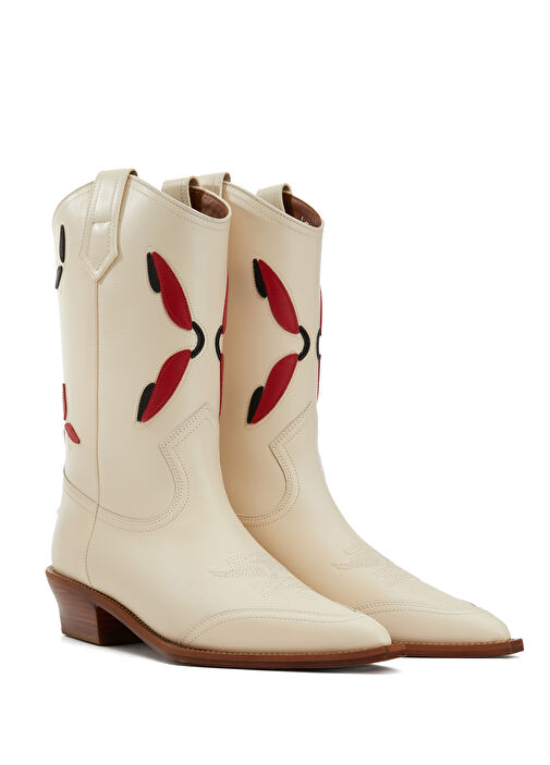 Zadig&voltaire Zadig&voltaire Cara Beyaz Kadın Deri Çizme Bot | Beymen Beyaz - 3. görsel