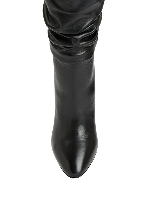 Siyah Kadın Deri Çizme - Görsel 5