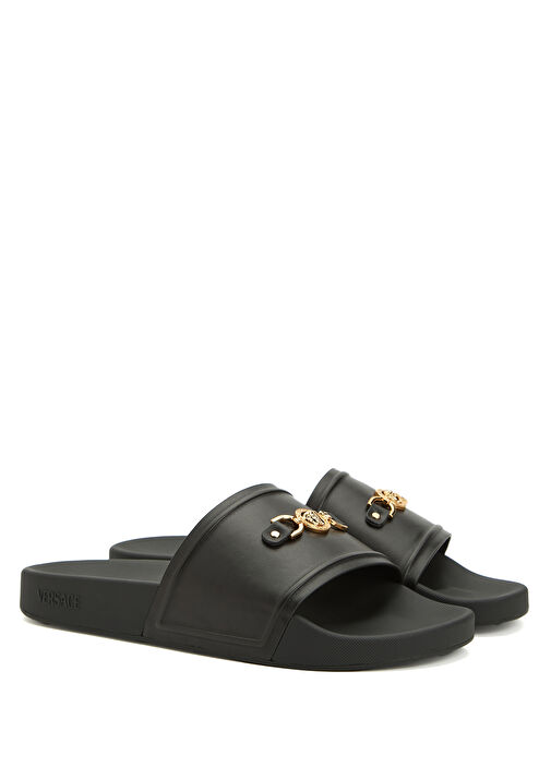 Siyah Erkek Deri Terlik - Görsel 3