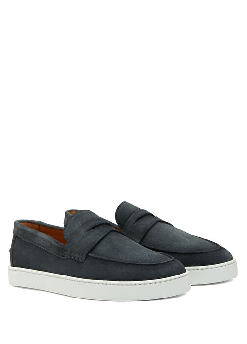 Lawford FLX Koyu Gri Erkek Deri Loafer - Görsel 3