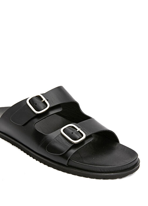 Siyah Erkek Deri Terlik - Görsel 6