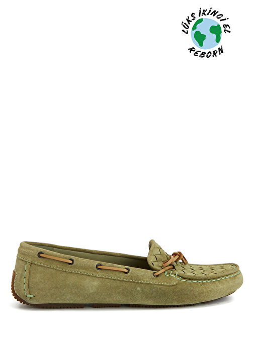 Beymen Reborn Yeşil Beymen Reborn Bottega Veneta Kadın Loafer