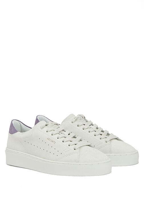 Mor Gri Kadın Süet Sneaker - Görsel 3