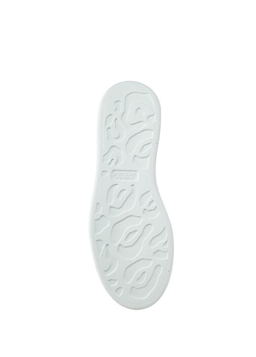 Oversized Beyaz Silver Kadın Deri Sneaker - Görsel 6