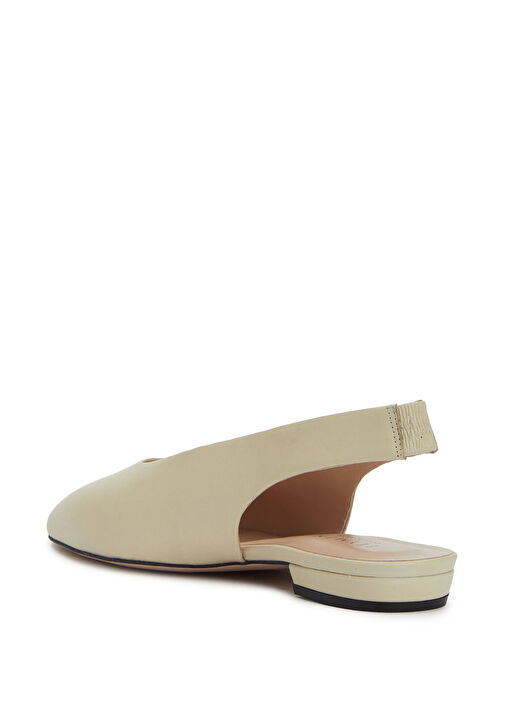 Beymen Collection Beymen Collection Retro Ekru Deri Babet | Beymen Ekru - 4. görsel