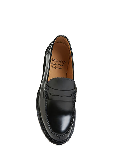 College Siyah Erkek Deri Loafer - Görsel 5