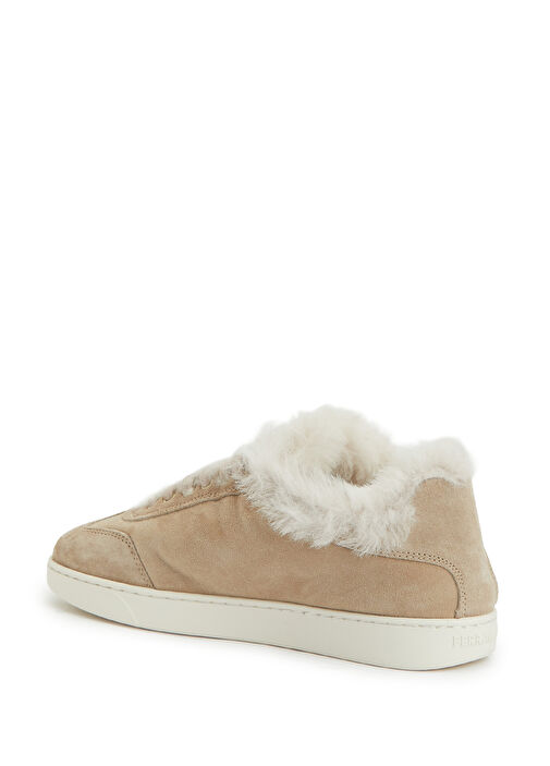 Bej Kadın Süet Sneaker - Görsel 4