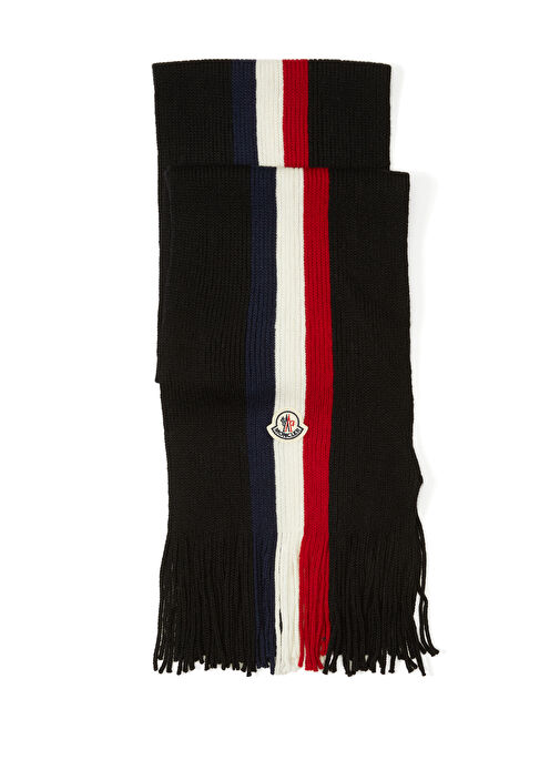 Black Mens Wool Scarf