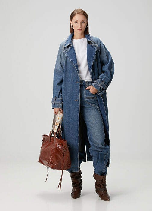 Isabel Marant - Brekka Blue Denim Trench Coat