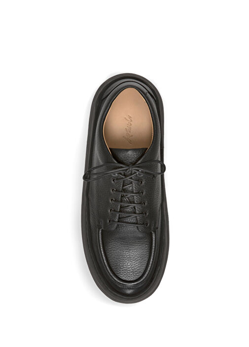 Siyah Erkek Deri Sneaker - Görsel 5