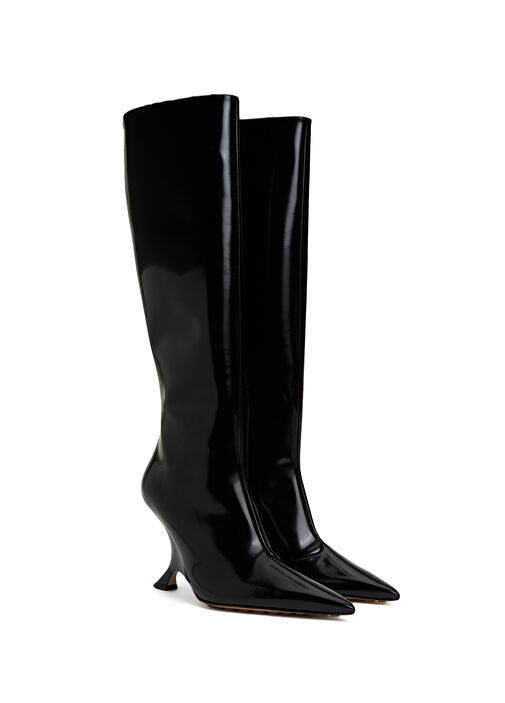 Rocket Siyah Kadın Deri Çizme - Görsel 3